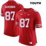 Youth NCAA Ohio State Buckeyes Ellijah Gardiner #87 College Stitched Authentic Nike Red Football Jersey YJ20N44UQ